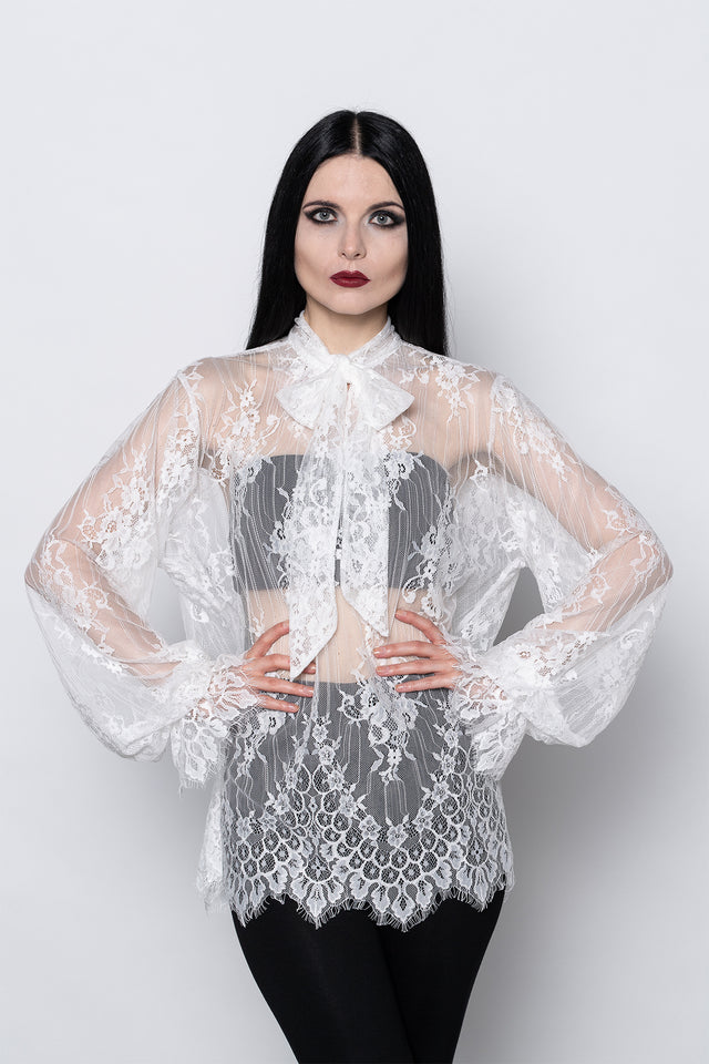 VAMPIRE BLOUSE WHITE