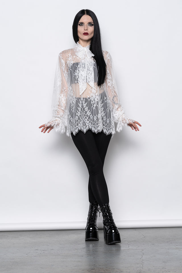 VAMPIRE BLOUSE WHITE